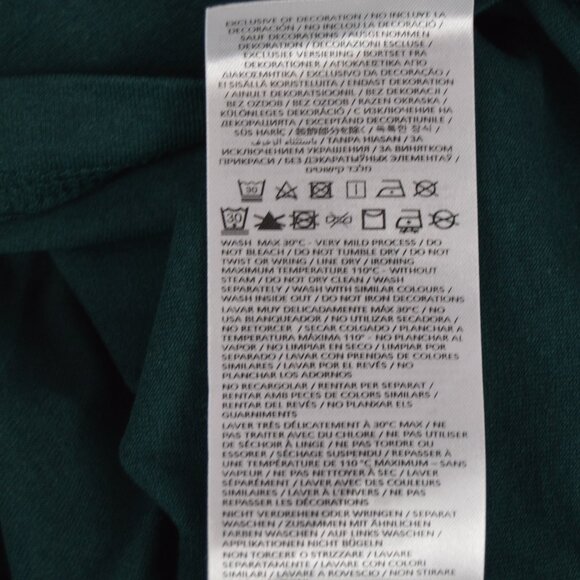 Guess Eco Organic Men’s T-Shirt Green Short Sleeves Logo Size Small Slim Fit NWT - Picture 13 of 16